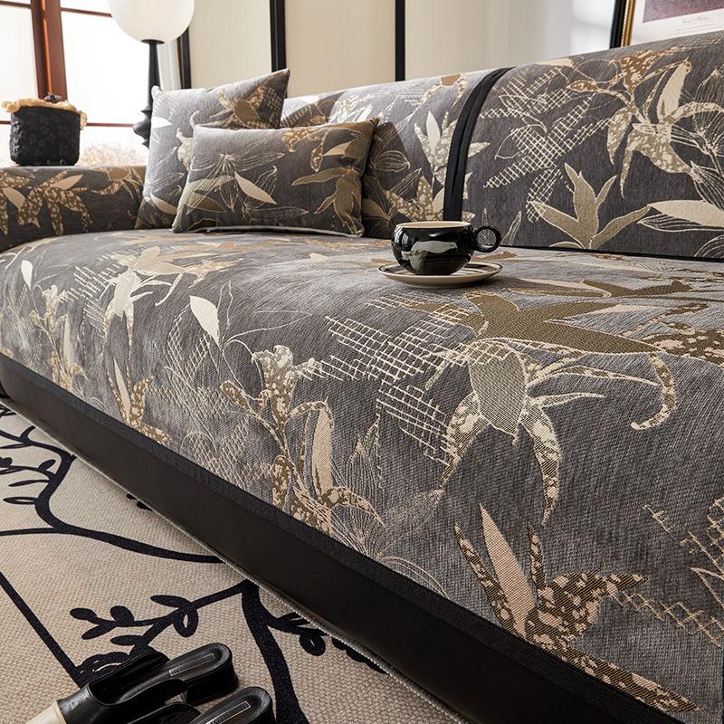 Sofa Cushion Light Luxury Chenille Four-season Universal Seat Cushion High-end Simple Non-slip Sofa Towel