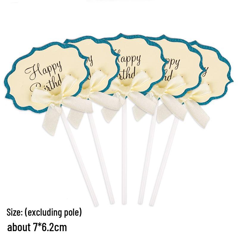 50-Piece Blank Insert Cards for Cake Decorations and Celebrations