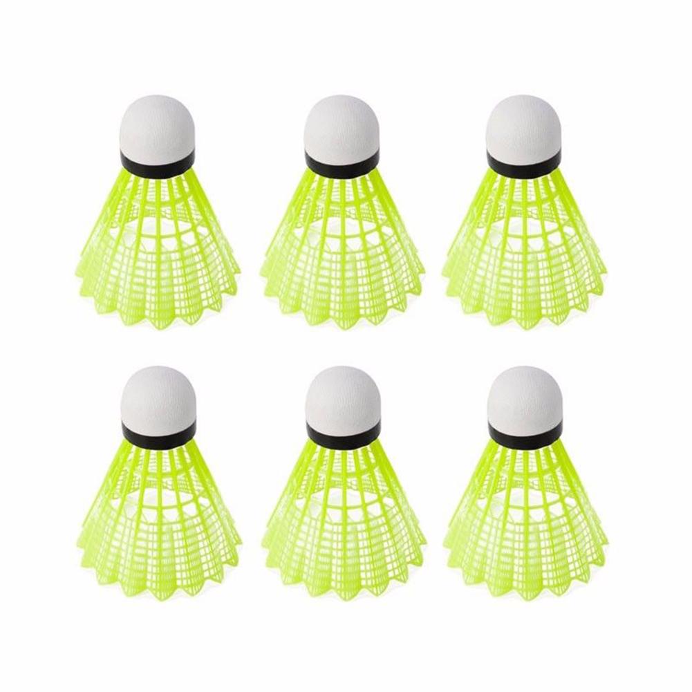 

6 Pcs Shuttlecocks Train Yellow Nylon Shuttlecocks Birdies Badminton Ball Outdoor yellow #1