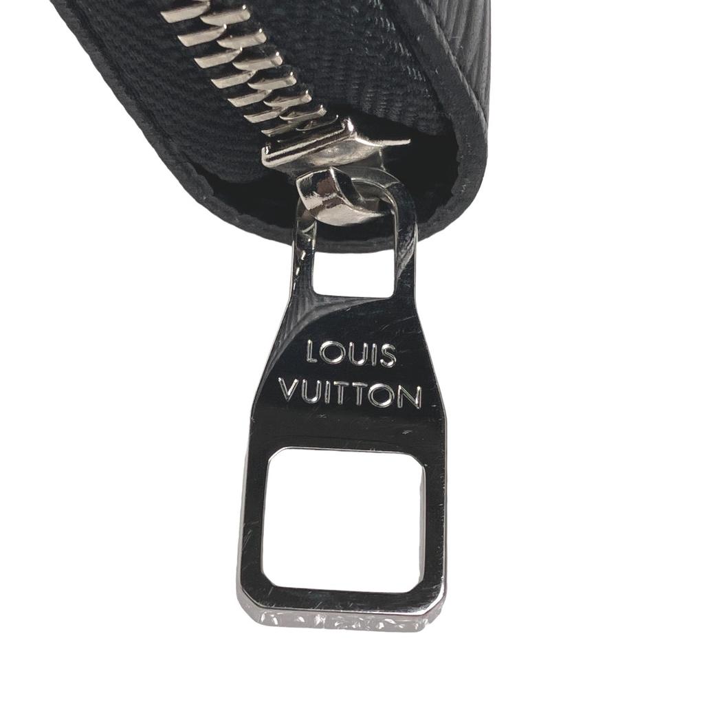 Louis Vuitton Zippy Organizer M60632 Long Wallet Purse Epi Leather Noir Black Used