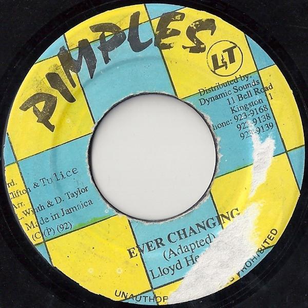 

7inch Record LLOYD HEMMINGS Ever Changing NONE Pimples Product Jamaica Reggae Ska Dub Used