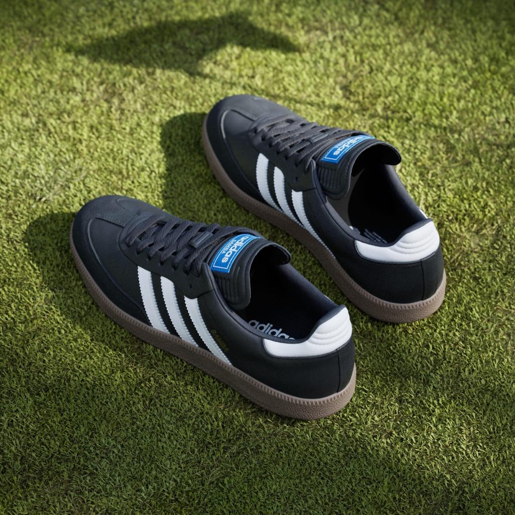 JH6150 Adidas Samba Golf Full Grain Leather Core Black Cloud White Gum (Men's)