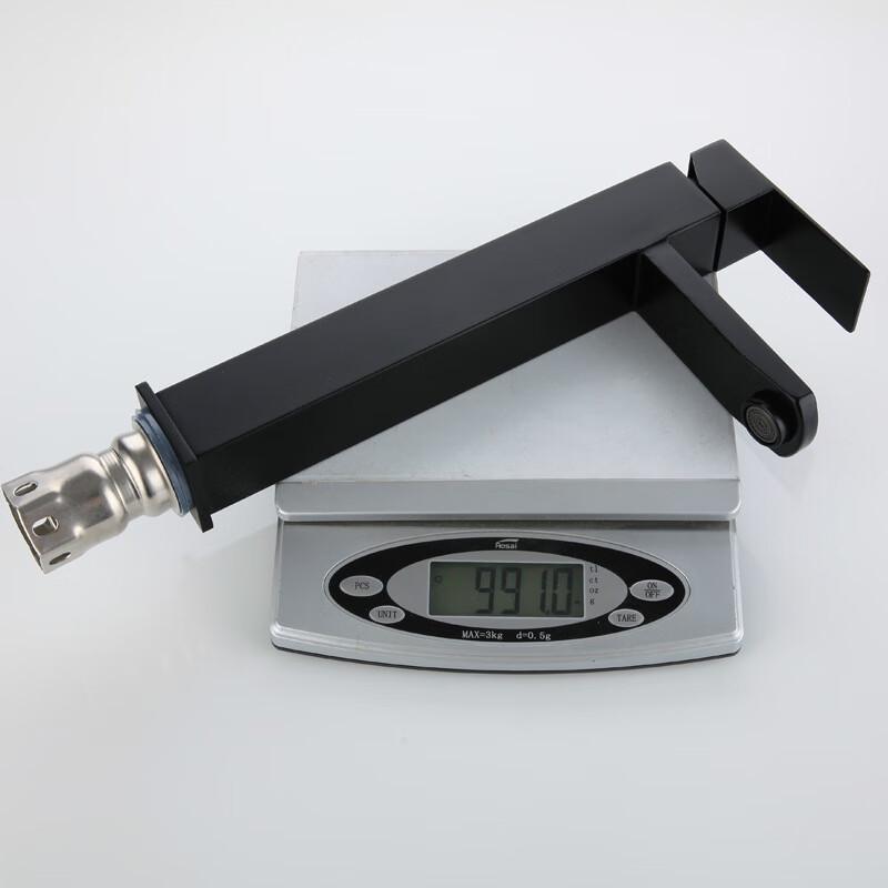 TLXT 304 Stainless Steel Black Square Bathroom Faucet