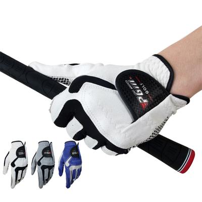 Hot! Adjustable Golf Gloves Microfiber Cloth Lightweight Breathable Anti-slip Granules Sports Gloves