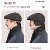 Men's Autumn/Winter Thick Duckbill Cap with Ear Protection - Middle-Aged and Senior Outdoor Cotton Hat