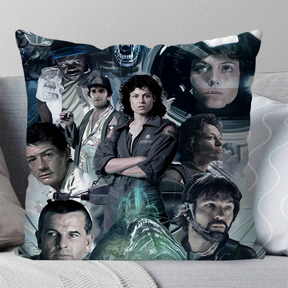 Classic Movie A-Alien Pillow Case Square Pillow Bedroom Sofa Leisure Comfort Cushion Car Living Room Home Decoration