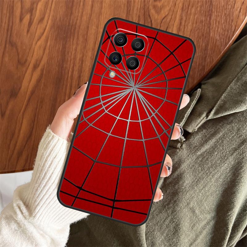 Spider Web Head Mask Case For Samsung Galaxy M06 M16 M36 M56 M33 M15 M55 M31 M13 M12 M14 M53 M32 M52 M35 M34 M54