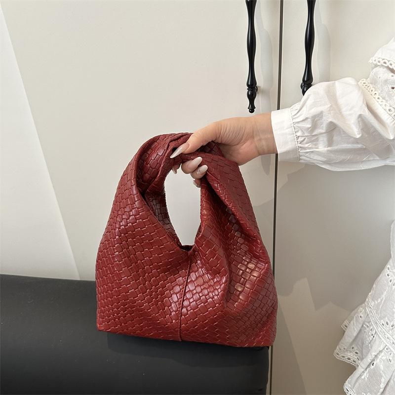 Underarm small bag women s bag new niche design casual woven dumpling bag small bag