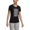 adidas T Shirt Women's Black White EH6458