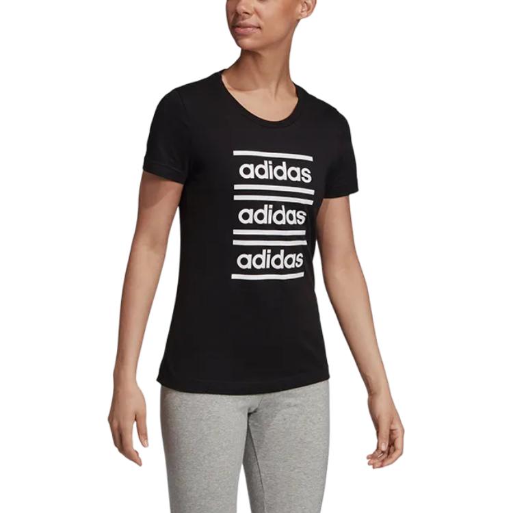 adidas T Shirt Women's Black White EH6458