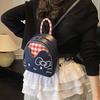 Cute Mini Checkered Cartoon Pattern Backpack For Girl