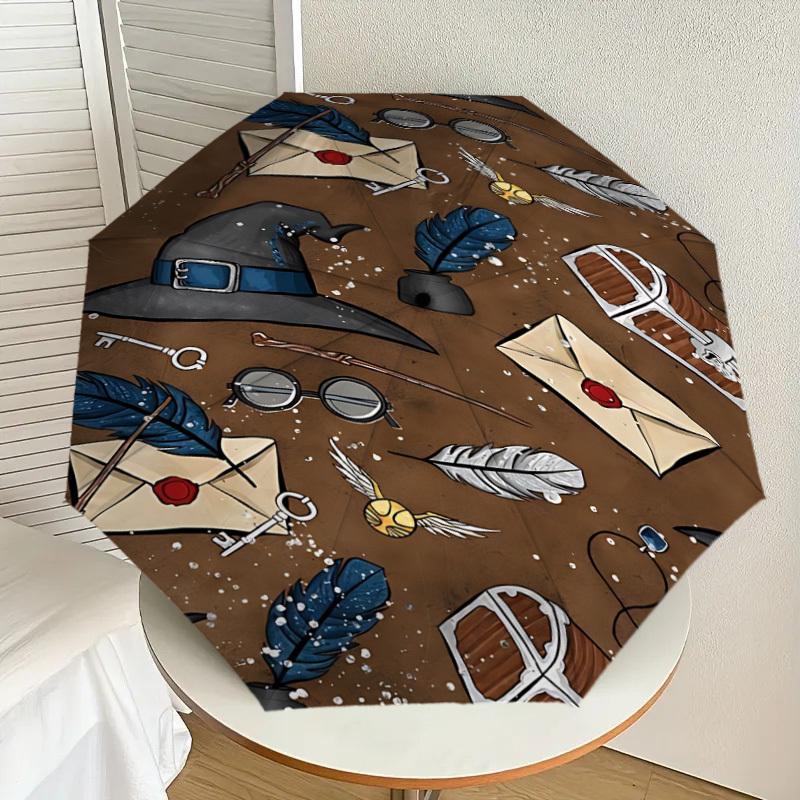 1PC magic envelope Umbrella-8-Rib Reinforced, Automatic Open, Lightweight & Durable, Cute Fashion Accessory for Outdoor, D2689