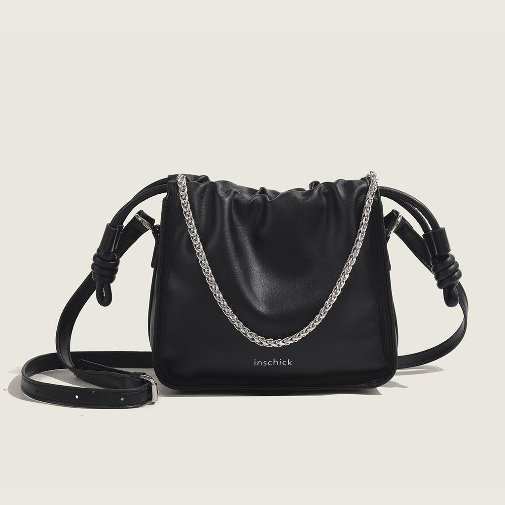 New Niche Design Bag for Women Fashion High-end Pleated Chain Shoulder Bag Versatile Summer Crossbody Bag
