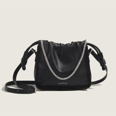 Nieuwe Niche Design Tas voor Dames Mode High-end Geplooide Ketting Schoudertas Veelzijdige Zomer Crossbody Tas