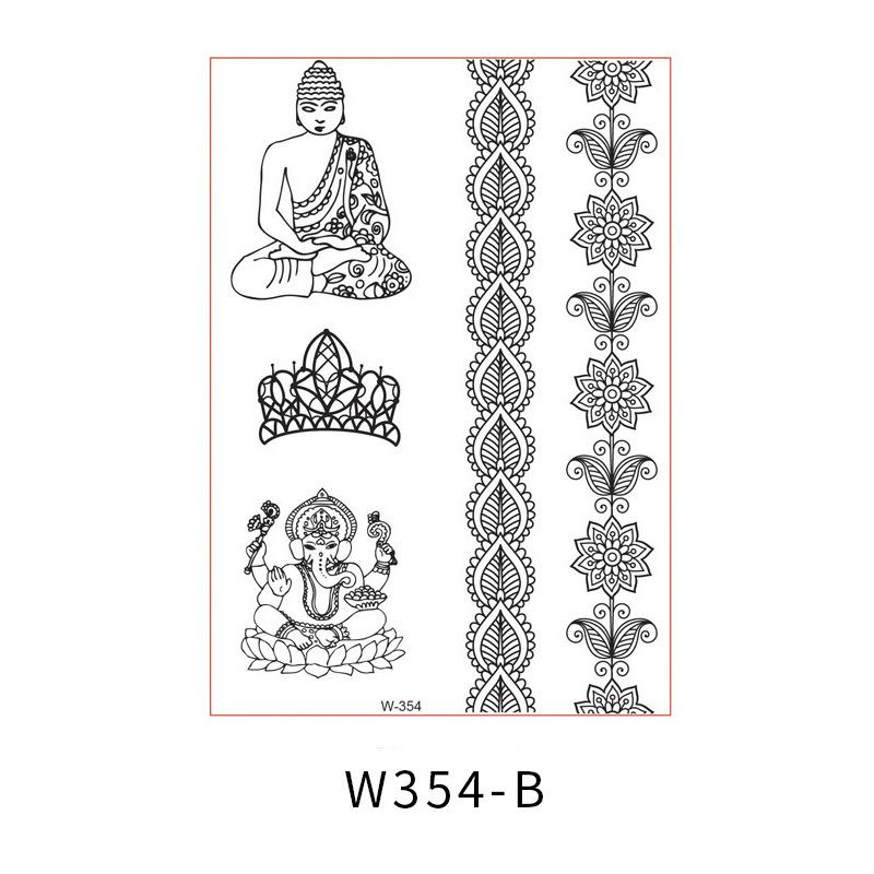 Beauty Sticker Black Tattoo Sticker Temporary Tattoo Waterproof Tattoo Sticker
