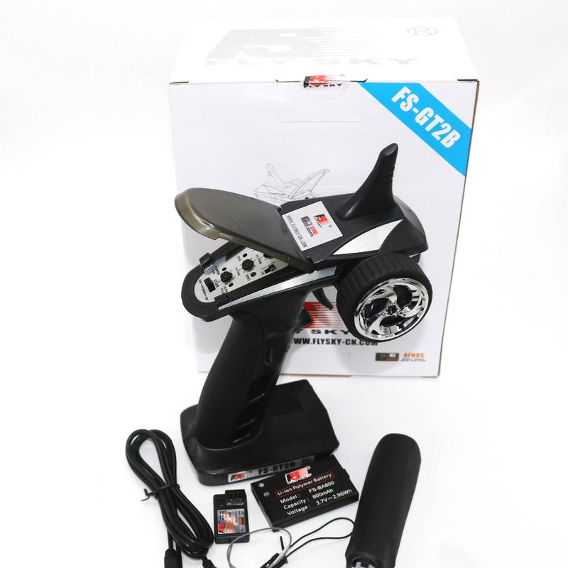 FLYSKY FS-GT2B GT2B 2.4G H Radio Transmitter with GR3E Receiver 3.7V Battery USB cable for RC Car Boat Toys RC Parts