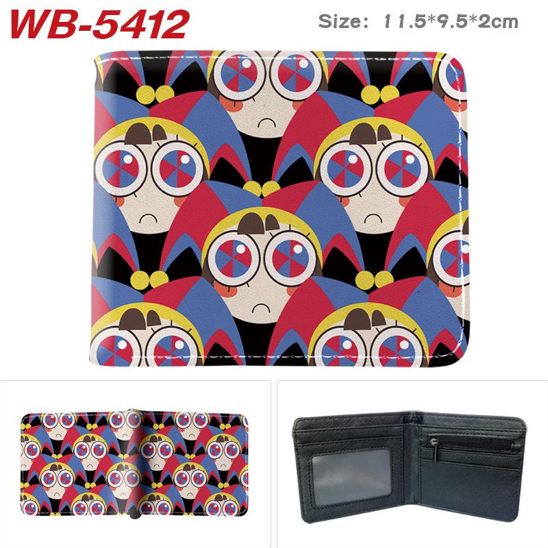 The Amazing Digital Circus Anime Full Color Bifold Wallet, Digital Circus Merch Short Card Holder with Multiple Card Slots for Men Women 1pcs