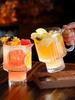 Lead Free Glass Cocktail Cup With Handle Bar Party Retro Glassware Wineglass Engraved Design Stackable Beer Mug Fruit Juice Cup
