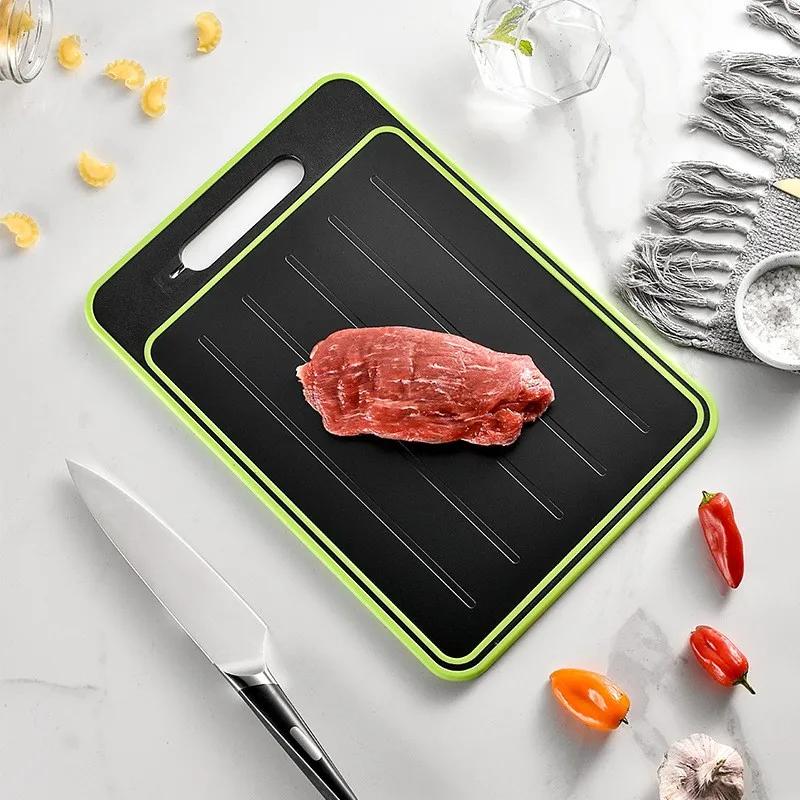 Multifunctional Cutting Board with Knife Sharpener & Garlic Grater  Dual-Side Non-Slip Aluminum Alloy Chopping Board for Kitchen