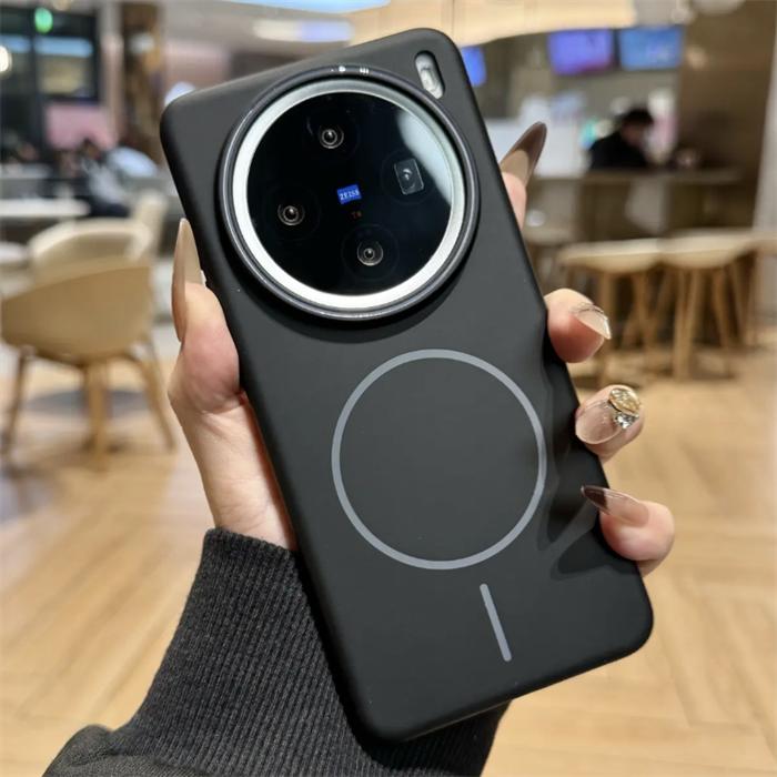 For VIVO X200 Pro Mini Case Simple And Soft Magnetic PC Skin-friendly Drop-proof Cover For VIVO X 200 Pro Mini Funda