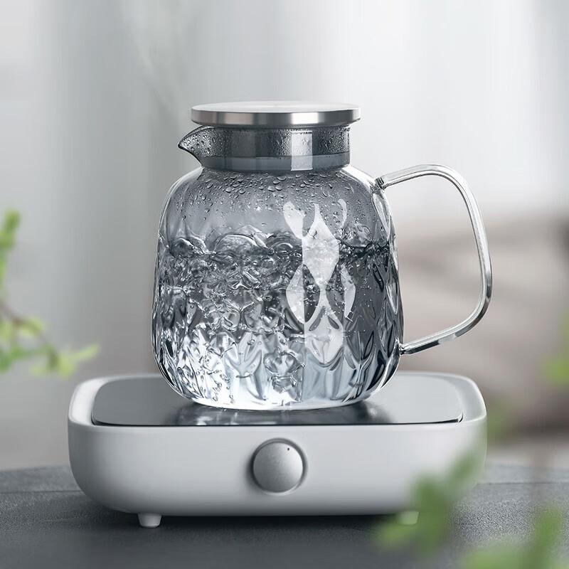 DESLON Dragon Scale 1.5L Glass Cold Water Kettle Set