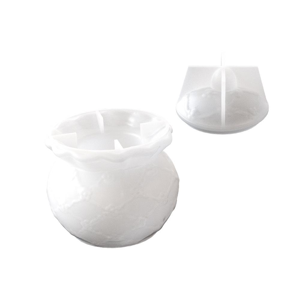 

DIY Crystal Dropper Mold, Resin Mold, Gypsum Storage Box, Relief Sculpture, Patterned Ruffle Edge, Storage Tank, Silicone Mold Pack of 2