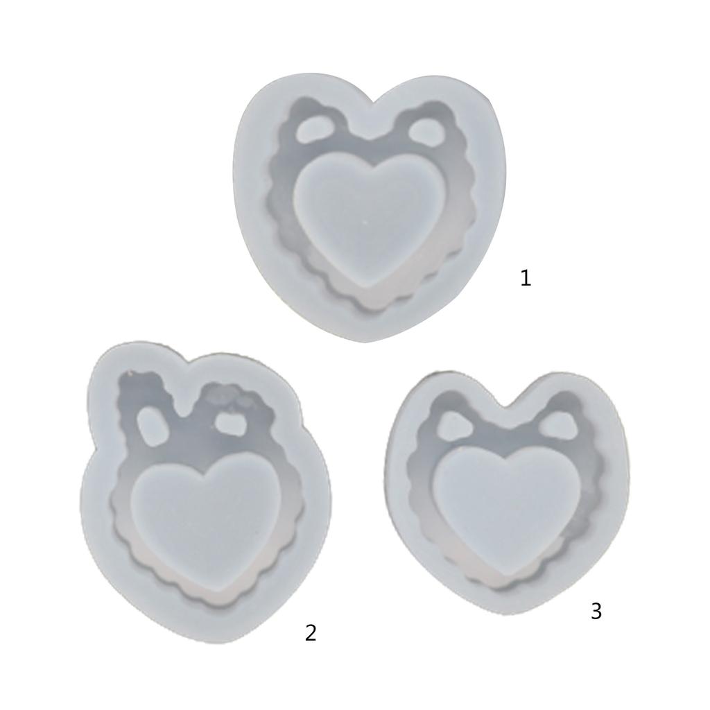 Quicksand Resin Casting Mold,Resin Art Shaker Mold,Crystal Silicone Hollow Mold Epoxy Pendant Mold Resin Keychain Mold
