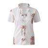 Damen Sommer Rüschen V-Ausschnitt Kurzarm Solid Print Lässiges, elegantes T-Shirt-Oberteil