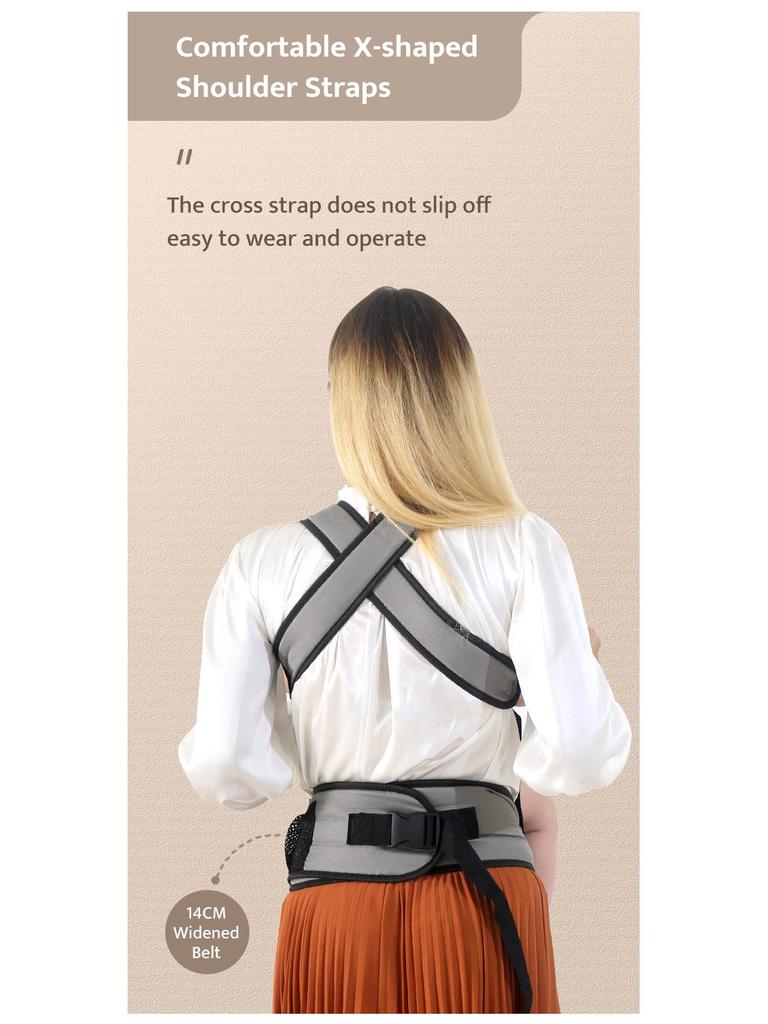 CPC Certified Multifunctional Baby Waist Stool and Child Carrier for Front and Back Carrying