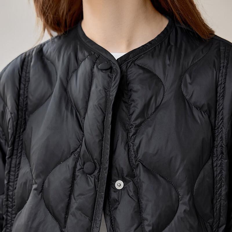 Shechi Damen 90% Daunen Locker Geschnittene Rundhalsjacke