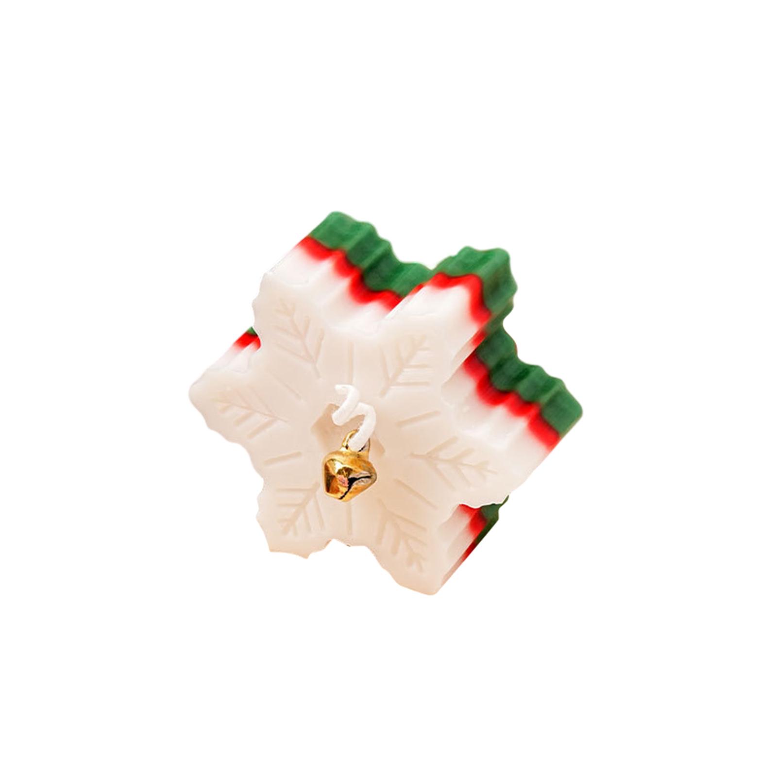 Candles For Home Scented Snowflake Shaped Aromatherapy Candles Come In Two Colors To Choose From Candles Suitable For Christmas,Bringing Festive One Size