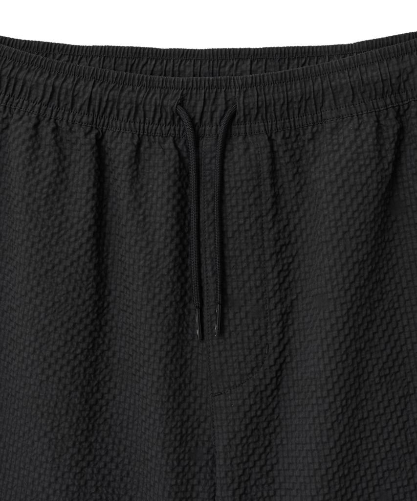 YALE Seersucker Check Shorts_Black