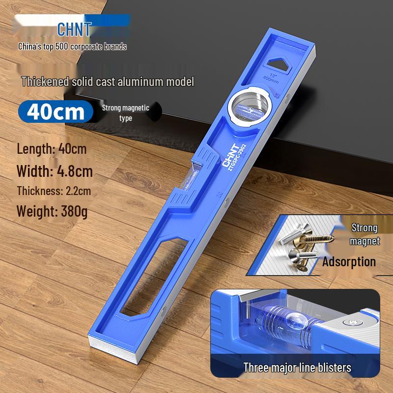 Zhengtai Solid Aluminum Spirit Level with Strong Magnet and Drop-proof Design – High Precision Balance Meter