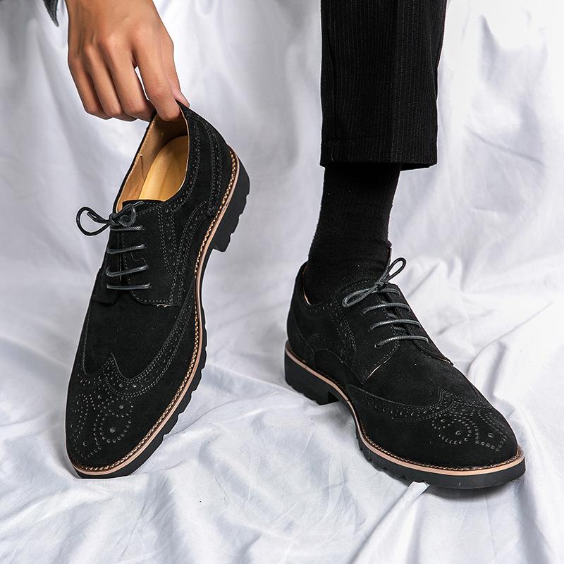 Spring and Autumn New Business Casual Fashion Shoes Men's 46 European and American Retro Trends Foreign Trade Large Size Youth Leather Shoes Men's