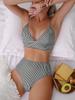 Sexy Striped Ruffle Bikini Swimsuit Women 2025 Two-piece Swimwear High Waisted Bikinis Set Female Bathing Suit Push Up Beachwear