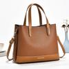 Fashionable Women's Shoulder Bag Hot Sale of The Season New Style Versatile Handbag PU Leather Large Capacity Female Tote Sac