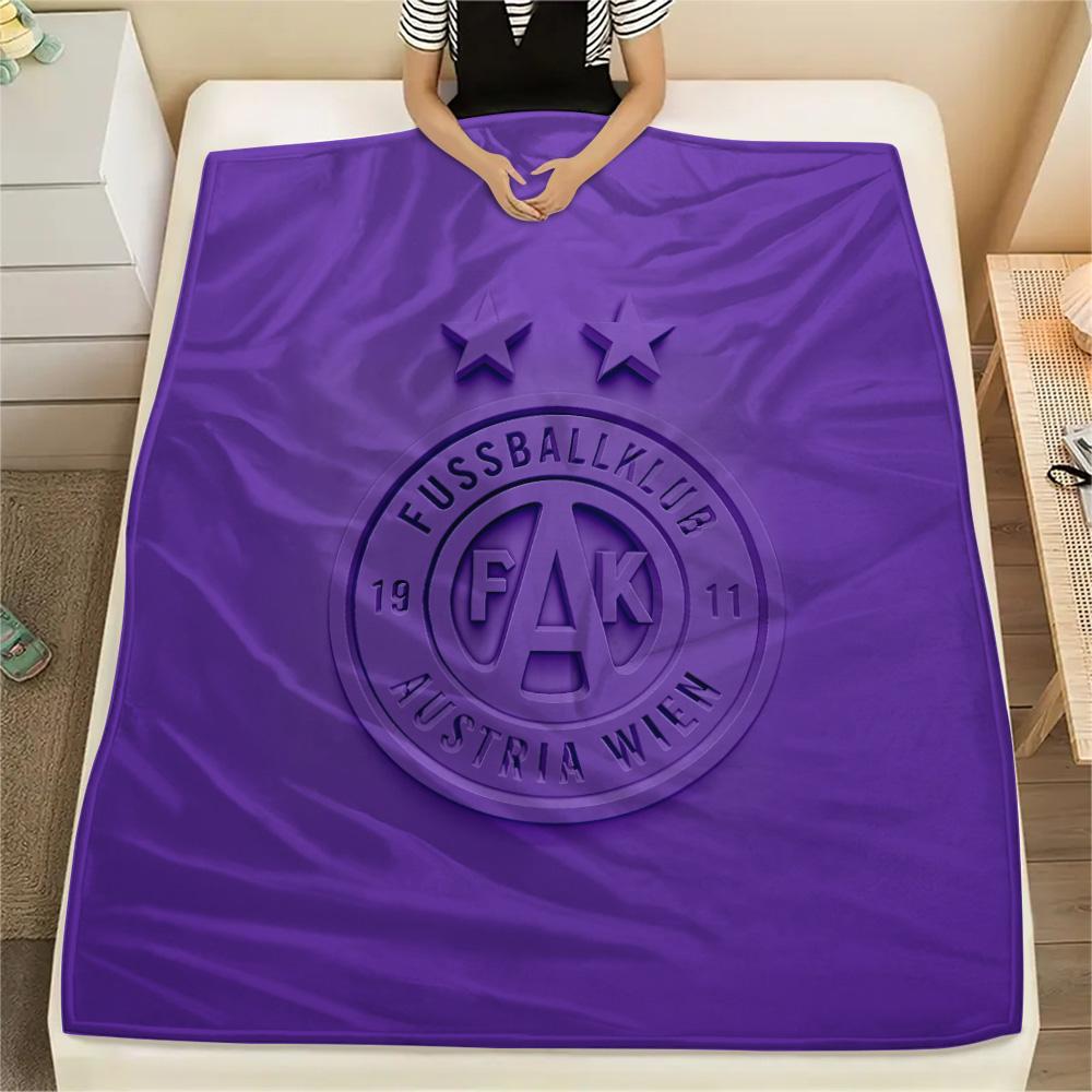 

FK Austria Vienna Print Flannel Blanket, High quality Comfortable for All Seasons, Home Decor, Warmth and Comfort 80cm x 120cm