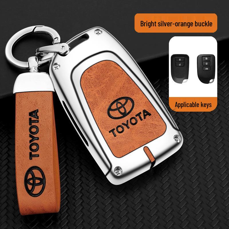 Toyota Yaris L Key Cover for Sedan Vios FS & Yaris L X: Protective Car Key Shell Keychain Bag