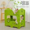 All-in-one Cat Castle House Multi-layer Cat Climbing Frame Japanese Style Cat House  Pet Supplies