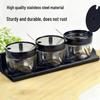 Beifu Modern Tabletop Seasoning Set - Black (10-Pack)