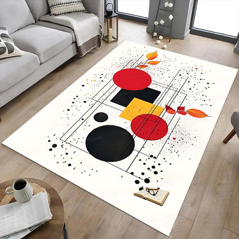 1PC Abstract Art Extra Large Non Slip Floor carpet, Office, family, bedroom, Studio Large Area Rug Indoor Rugs, , Vibrant Colors