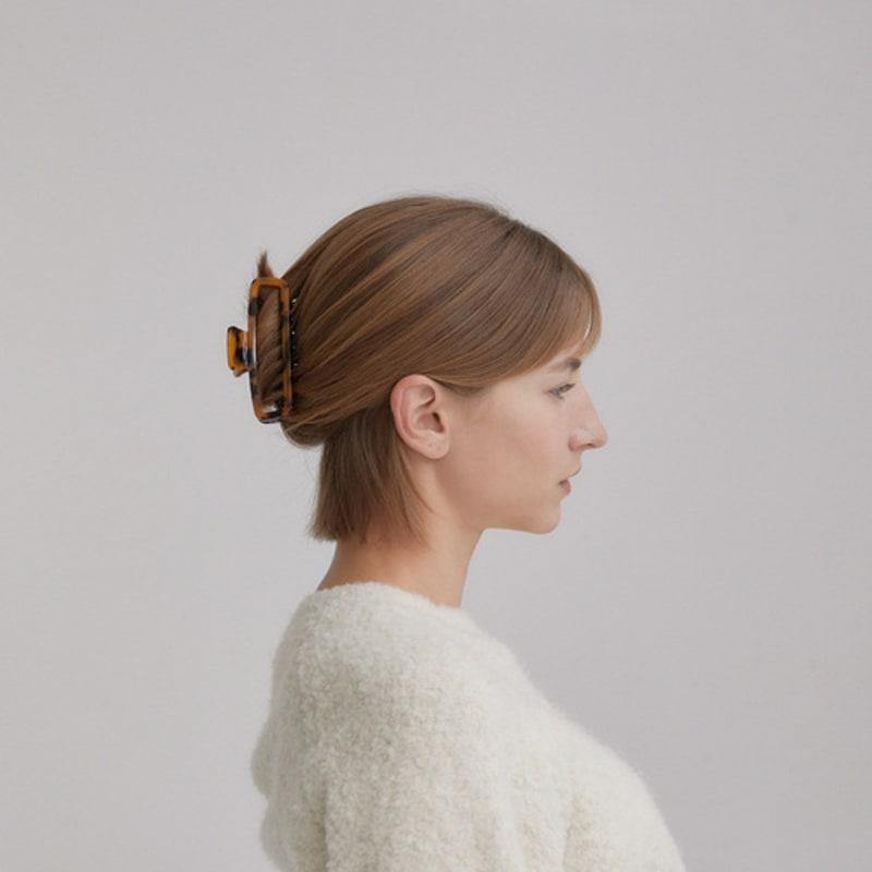 Byweekend Rast Leopard Square Hair Clip