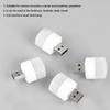 Set of 5,USB Lights by Night, Mini LED Bulb, Ideal for Bedroom, Bathroom, Nursery, Hallway, Kitchen Car USB Atmosphere Light
