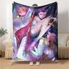 1pc KPop Demon Hunters28 Blanket, Gift, for Men and Women, Soft Blanket, Good for Sofa Bed Couch Travel, Lightweight Flannel Blanket