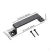 Barn Door Handle Pull Easily Install for Wooden Fences Shed Carbon Steel Black Rustic with