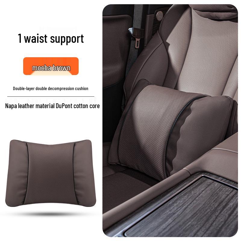 BMW Kopfstützen-Nacken- und Lendenwirbelstützkissen-Set für 3er/5er Serie & X1/X3/X5/X6 - Universell, Ganzjahres