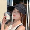 Empty top hat, summer outdoor breathable anti-ultraviolet hat, men's big brim, small face, sun protection, sunshade, women's sports without traces