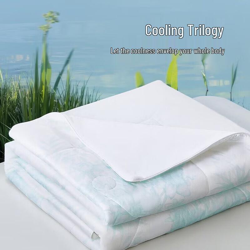 FUANNA Double-Sided Cooling Antibacterial Summer Quilt Double (1.5m/1.8m Bed)