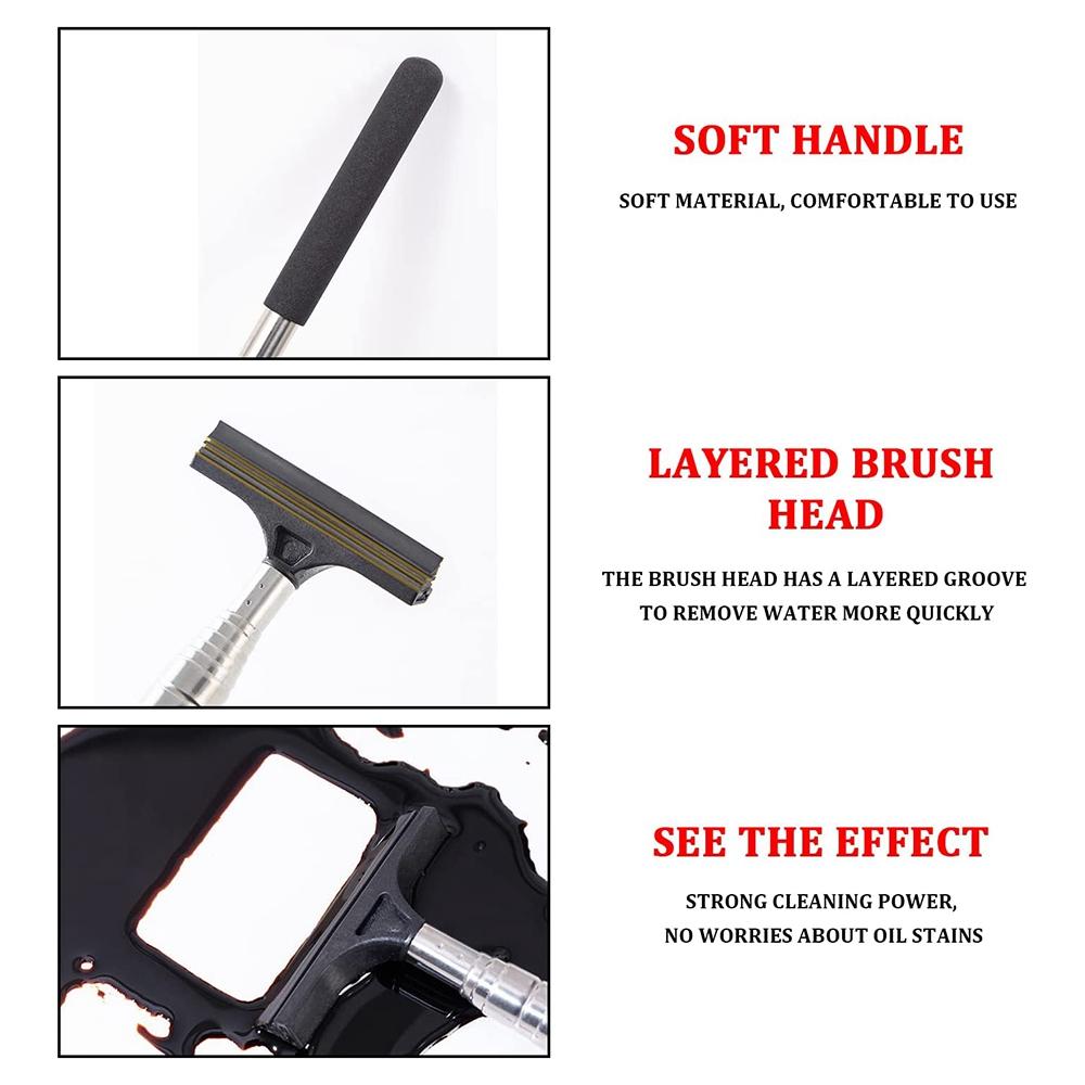 Precise Car Retractable Rearview Mirror Wiper Adjustable Car Rearview Door Mirror Brush Mirror Wiper With Layered Brush Head