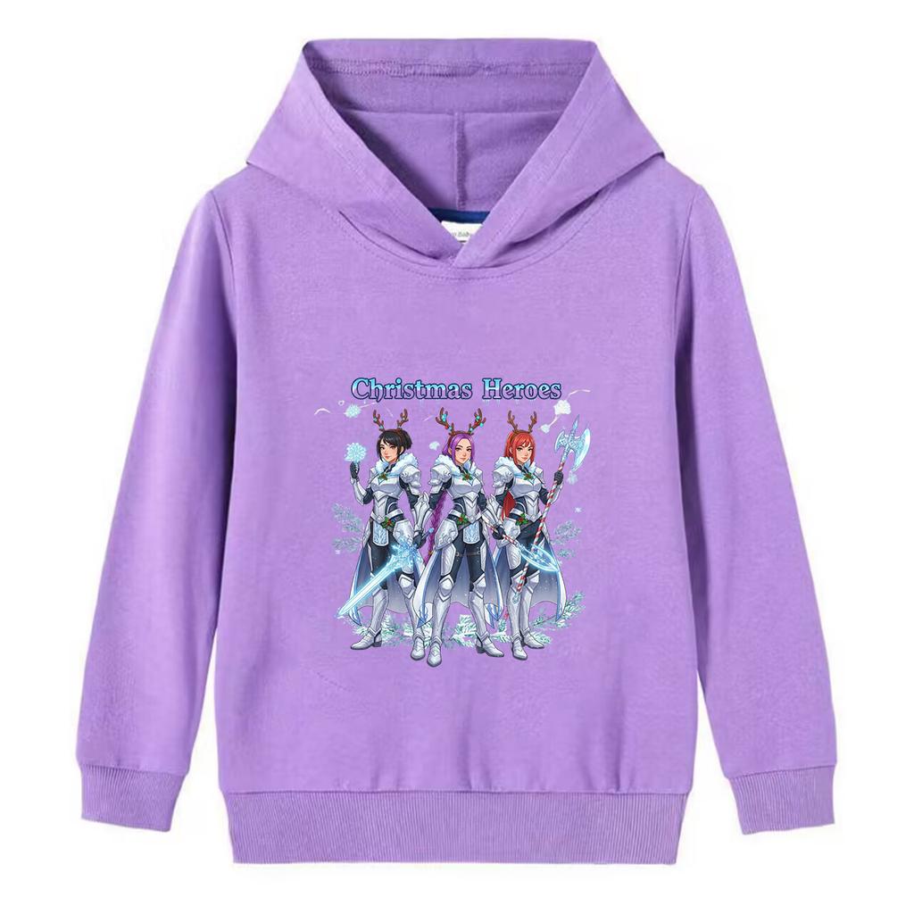 Frohe Weihnachten! Hexenjagd Mädchen und Jungen Kapuzenpullover, Neuartiger Weihnachts-Pullover, Feiertags-Pullover, Sweatshirt